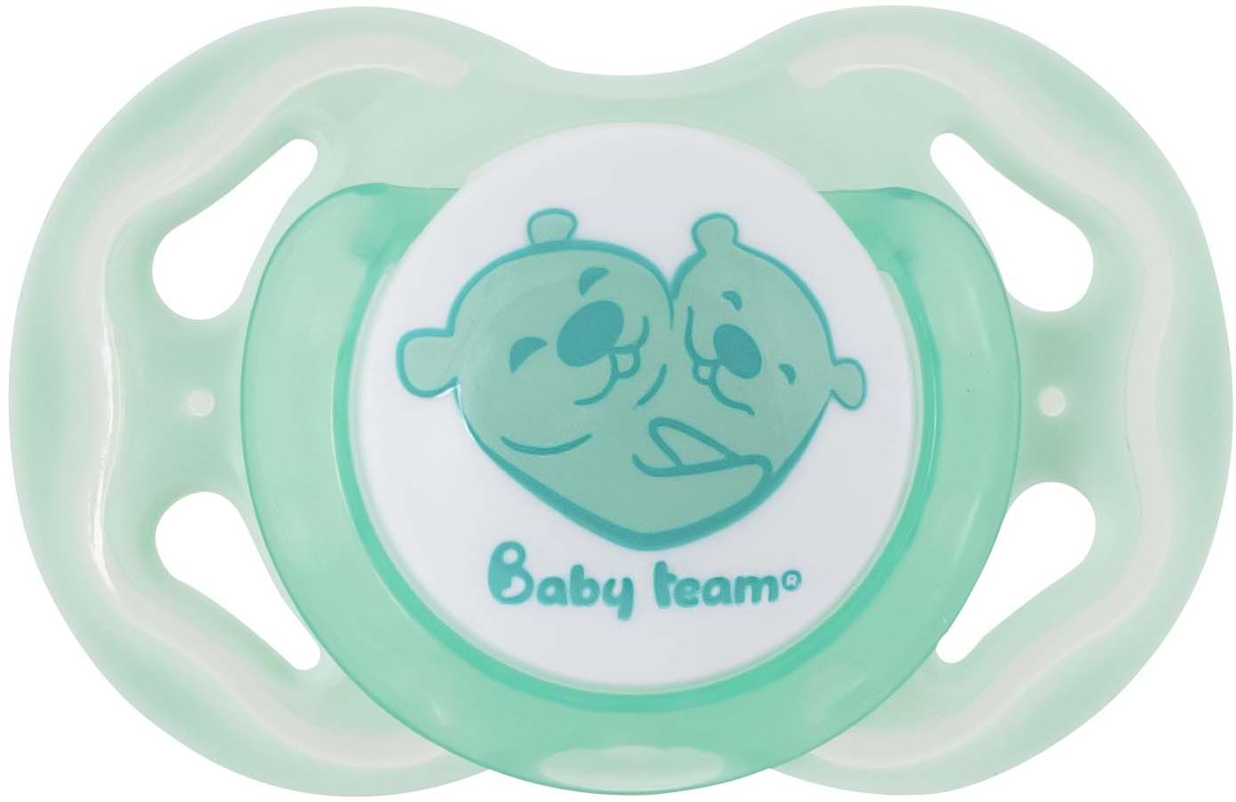 Симетрична пустушка Baby Team класична (3014_зелений)